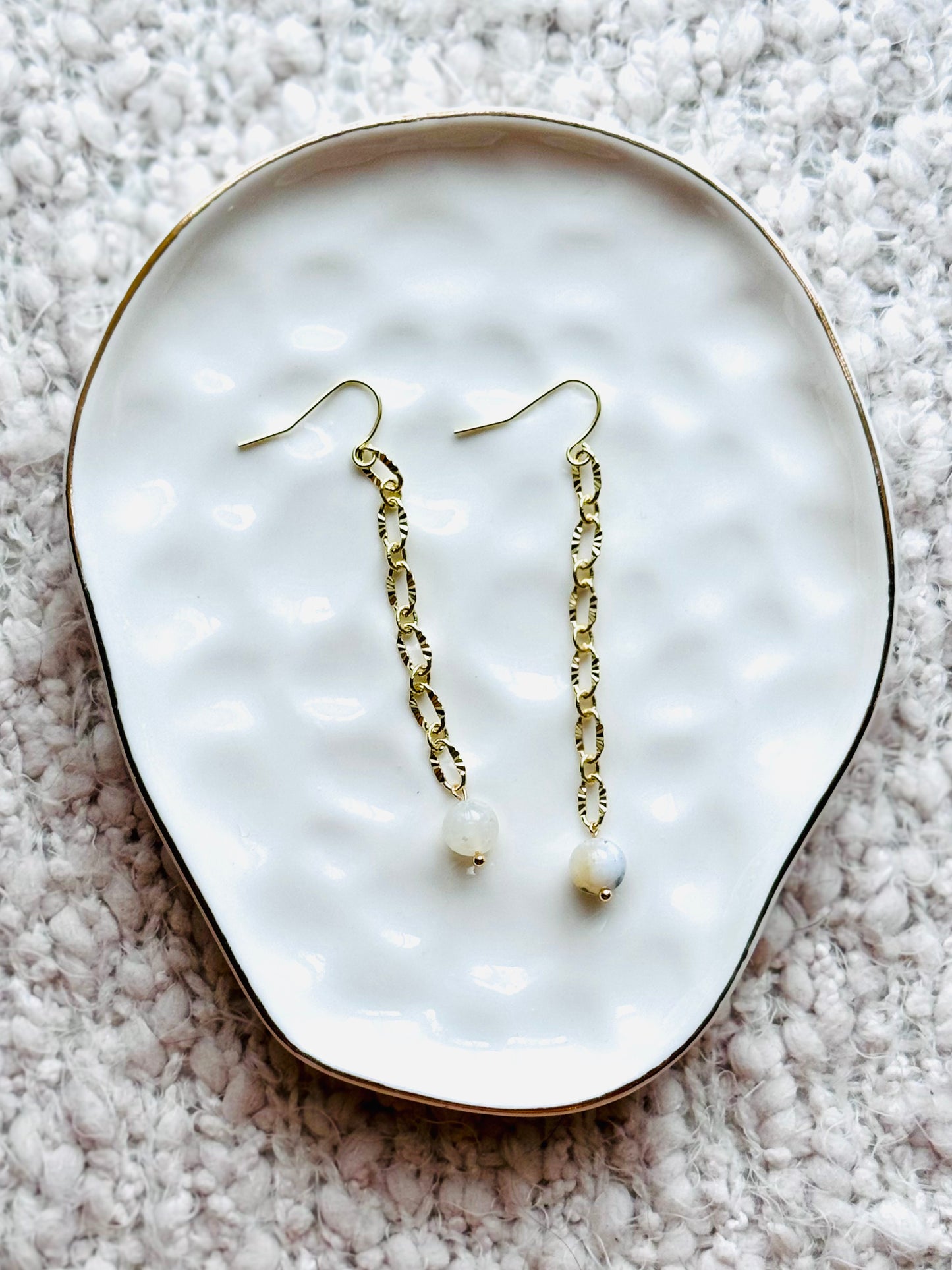 Opal + Gold Duster Earrings