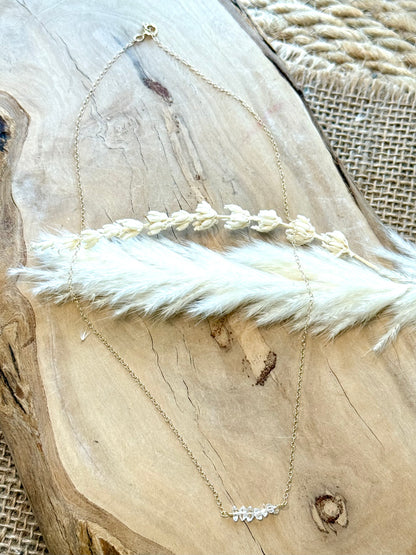 Herkimer Diamond + Gold Filled Necklace