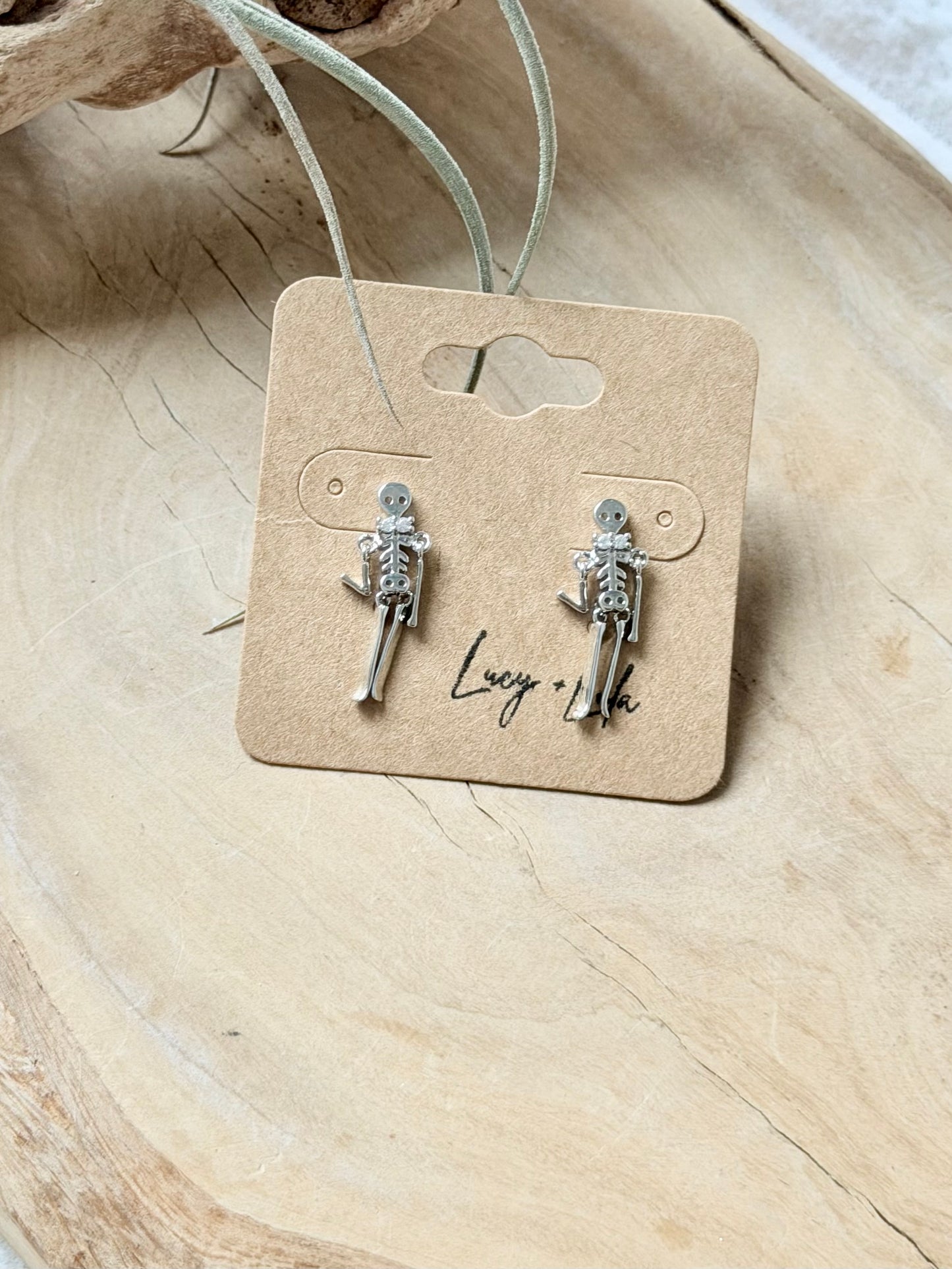 Skeleton Stud Earrings