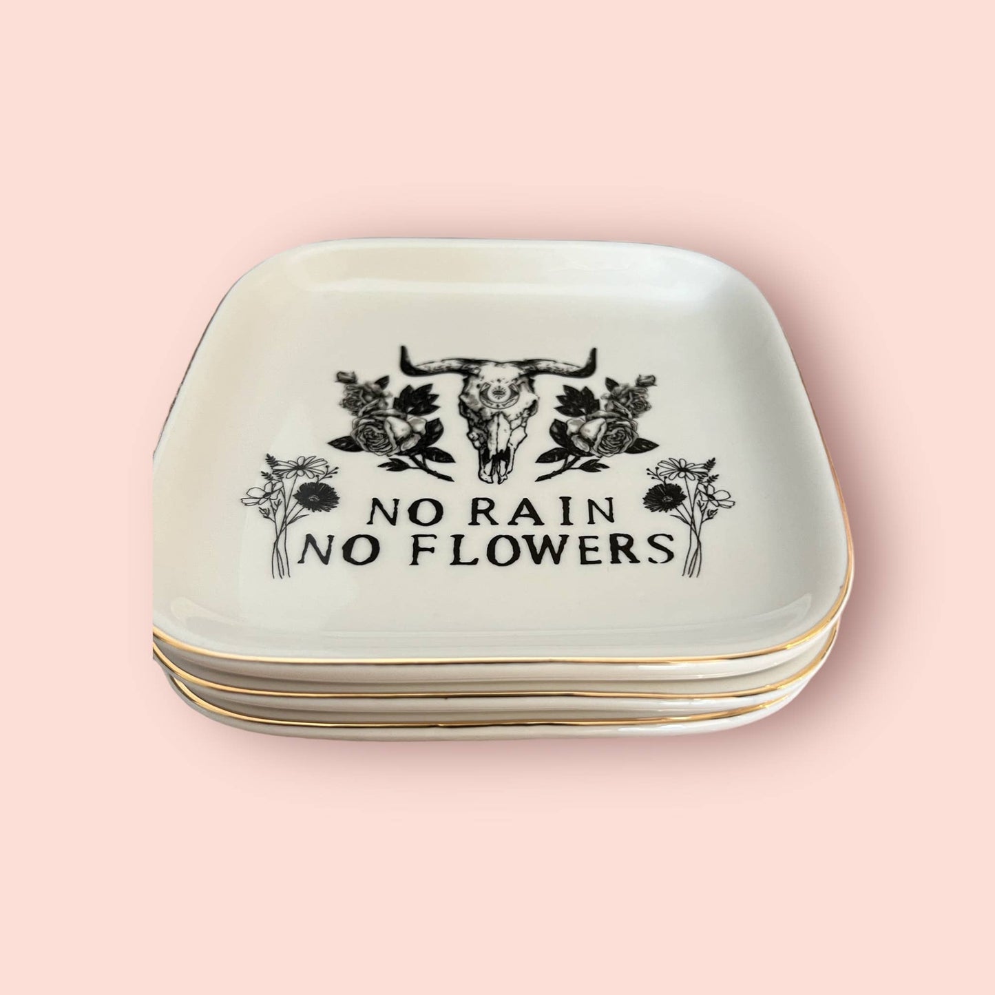 No Rain No Flowers - Trinket Dish