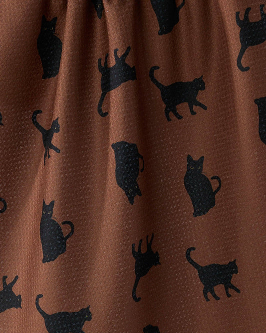 Geometry Tea Towel - Witch's Cat