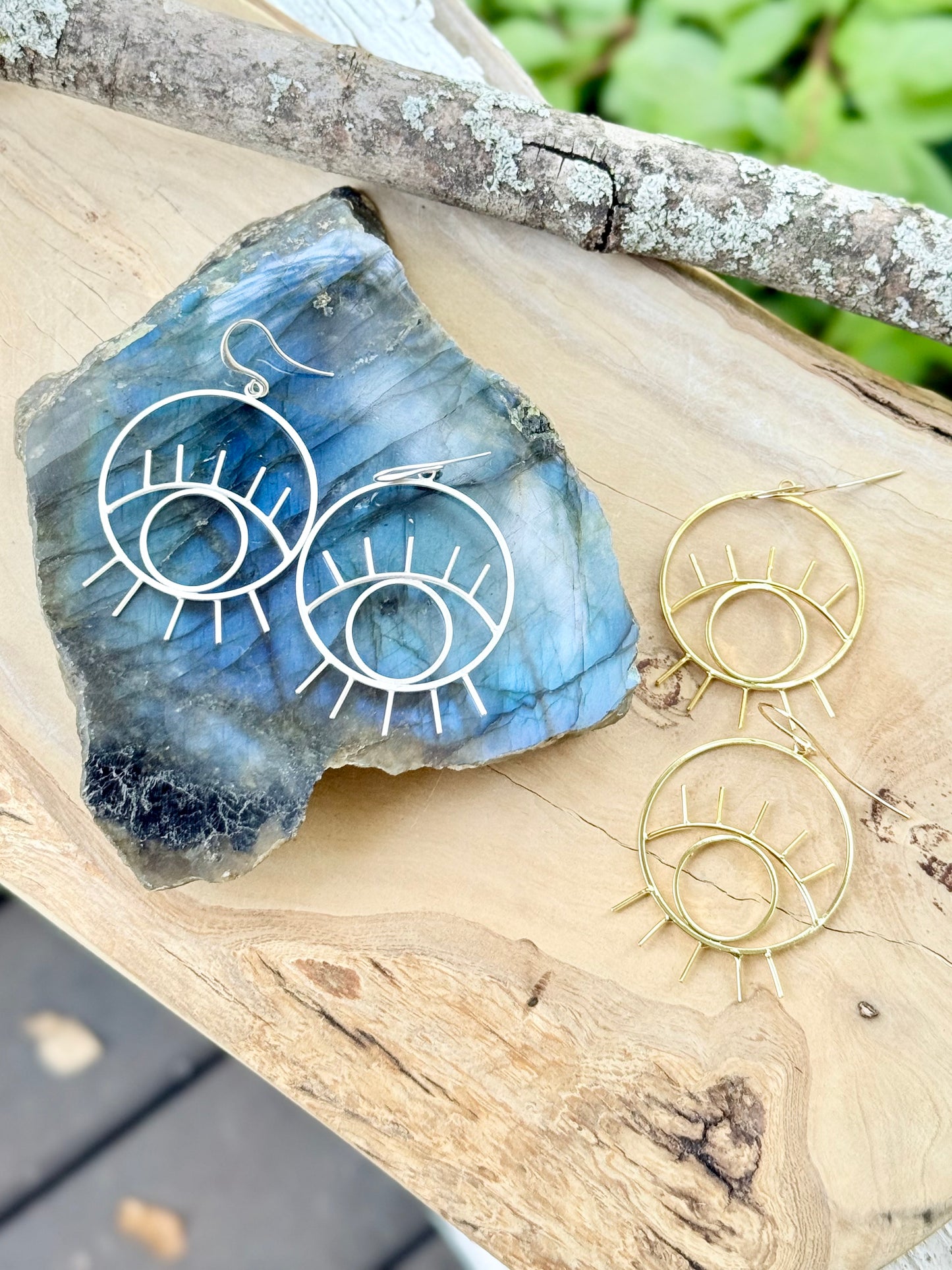 Round Evil Eye Earrings