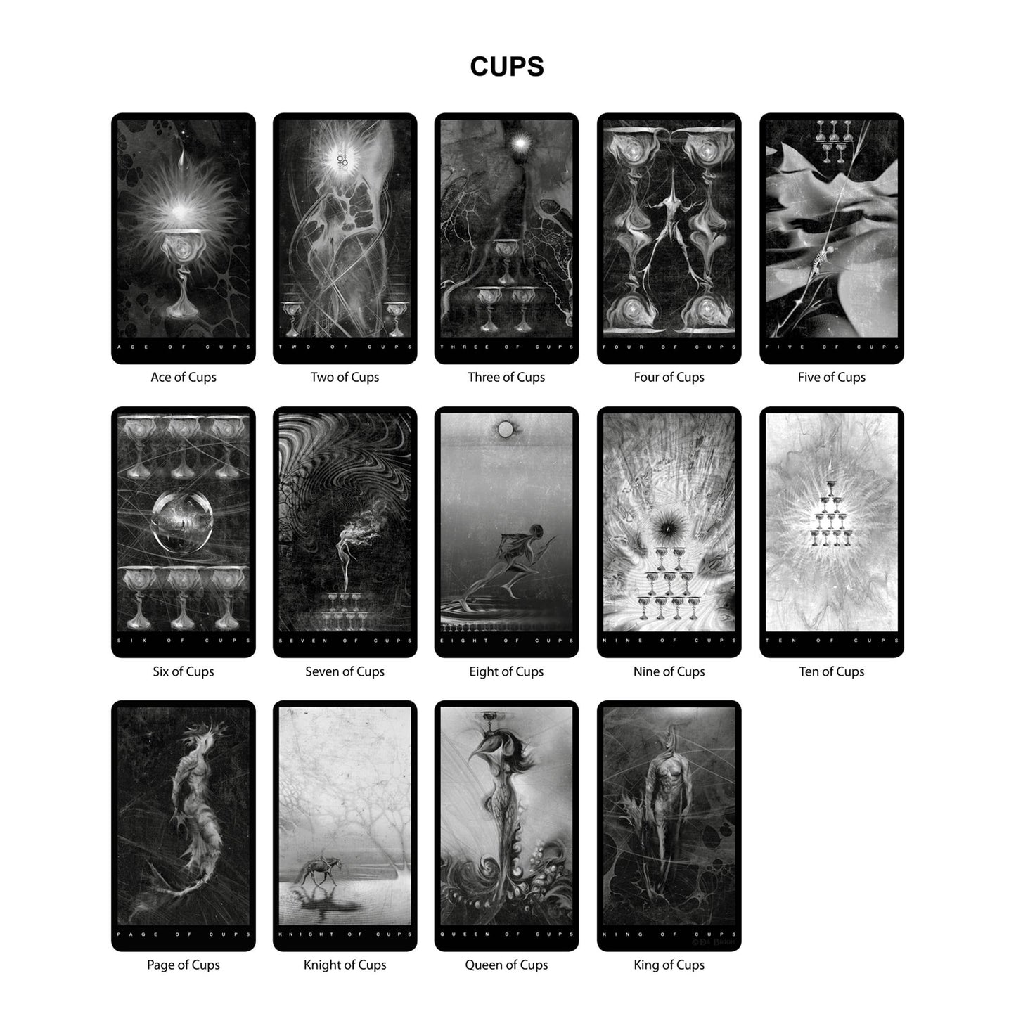 Black Tarot Modern Tarot Cards Deck