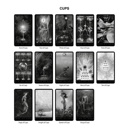 Black Tarot Modern Tarot Cards Deck