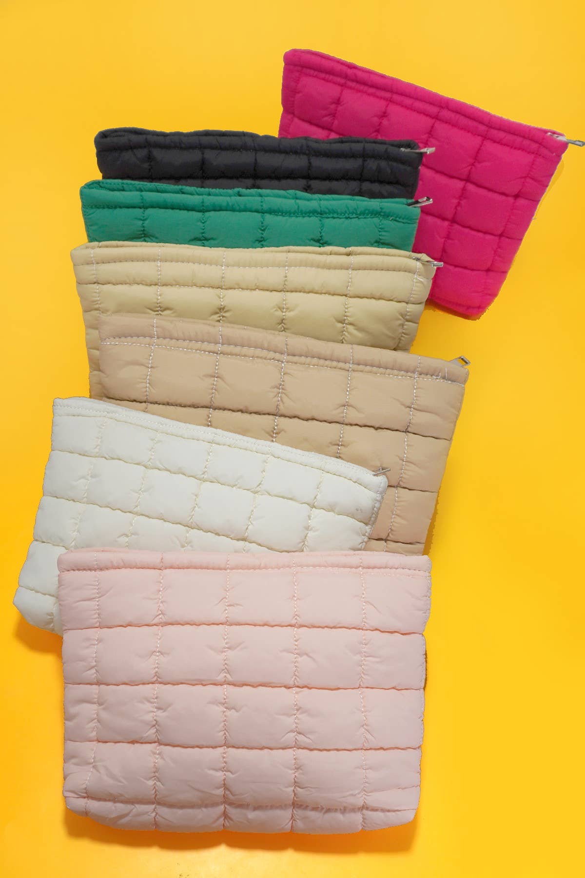 Quilted Cosmetic Pouch