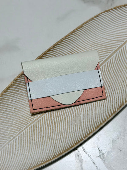 Bird Trouble Mixed Leather Minimal Wallet