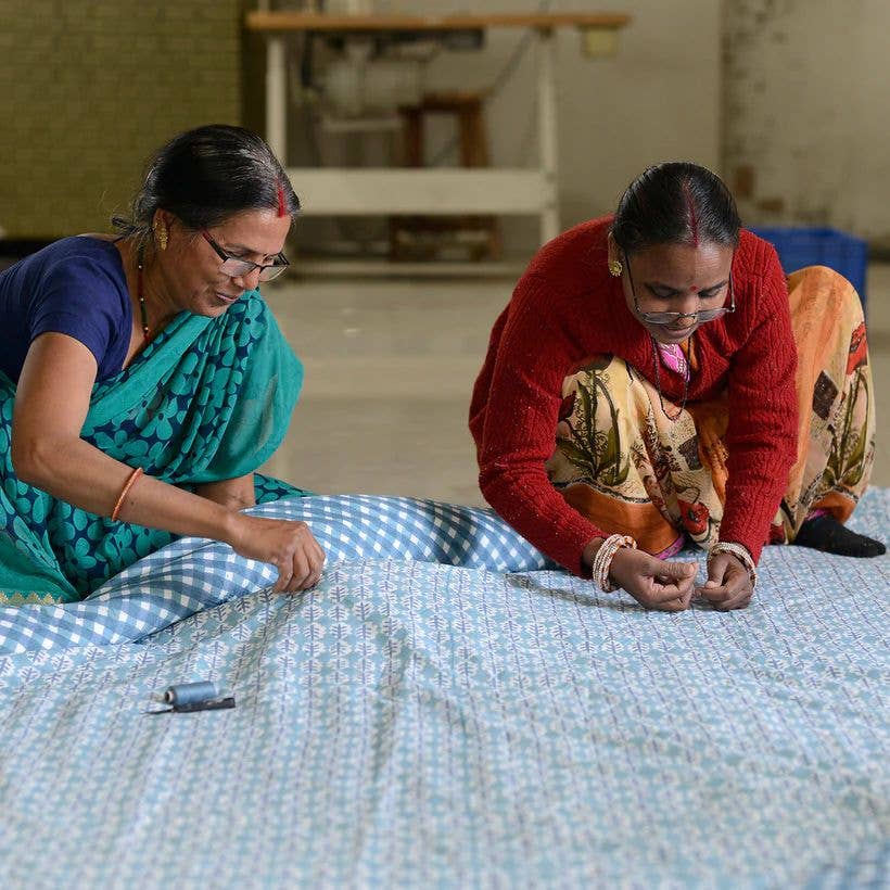 Yellow Butterfly Quilted Cosmetics Bag