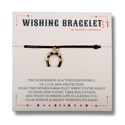 Wishing Bracelet with Horseshoe Charm