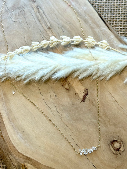 Herkimer Diamond + Gold Filled Necklace