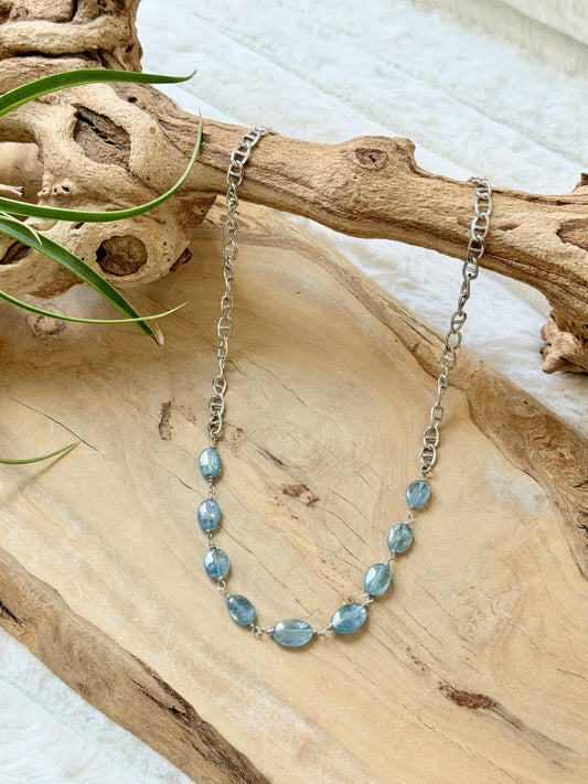 Kyanite + Silver Necklace