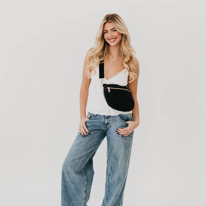 Rachel Raffia Bum Bag