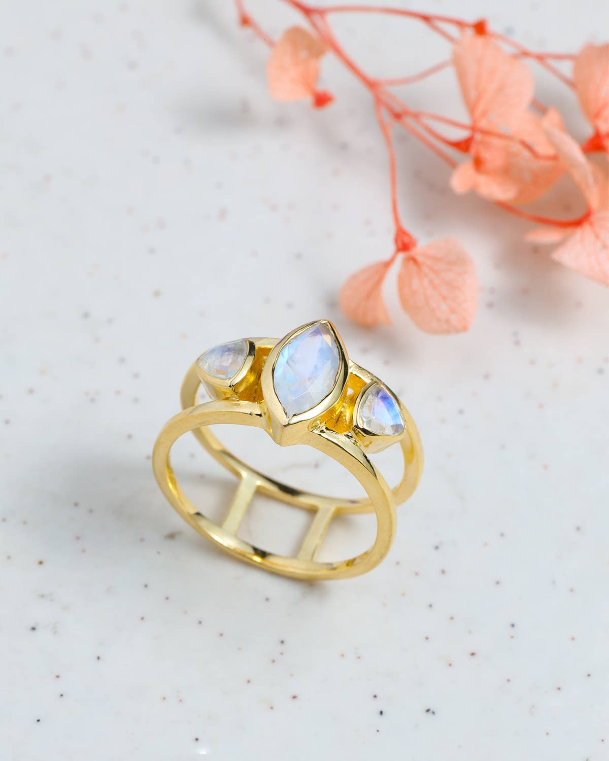 Celestial Moonstone Ring