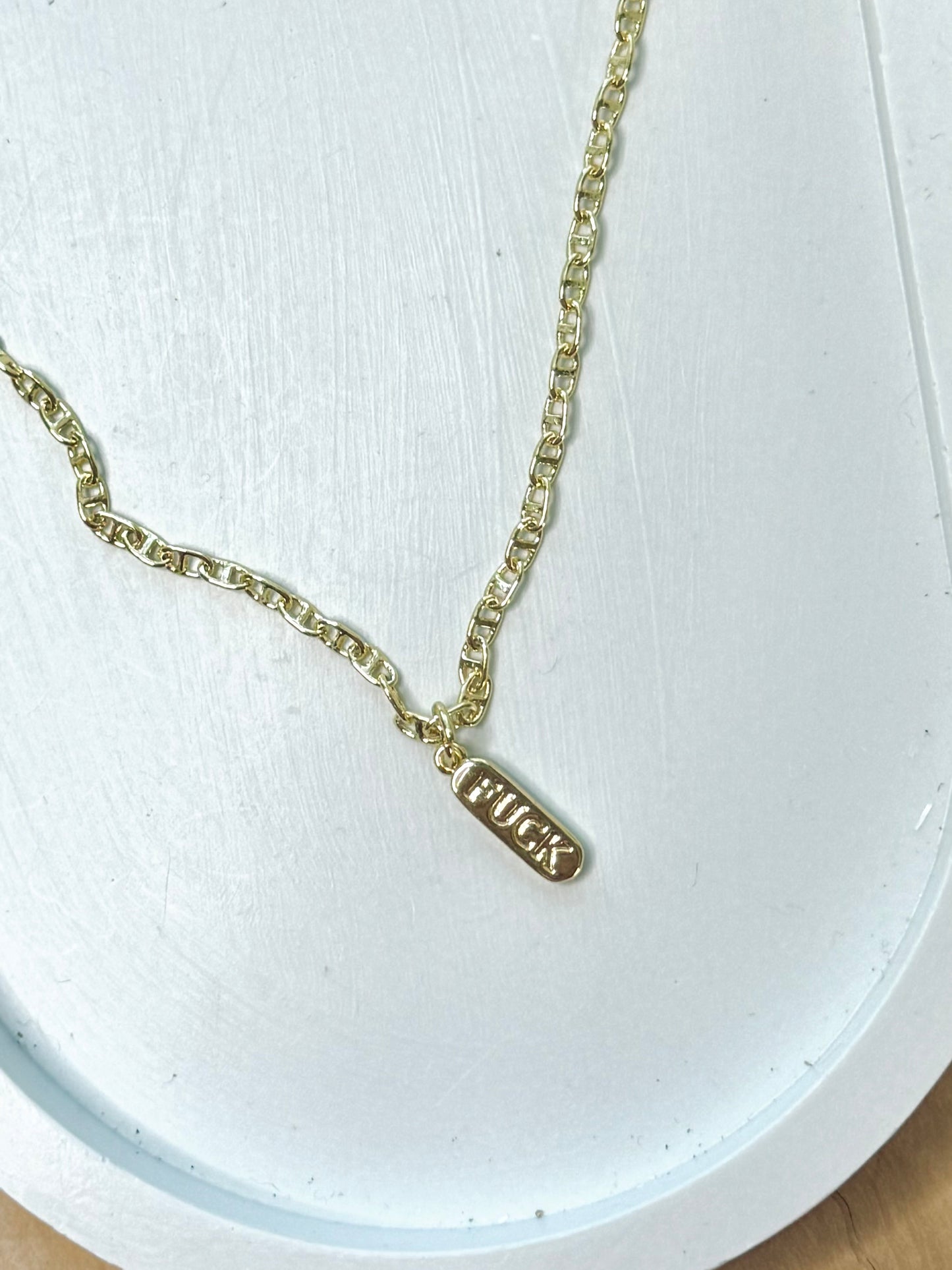 F*ck Gold Necklace