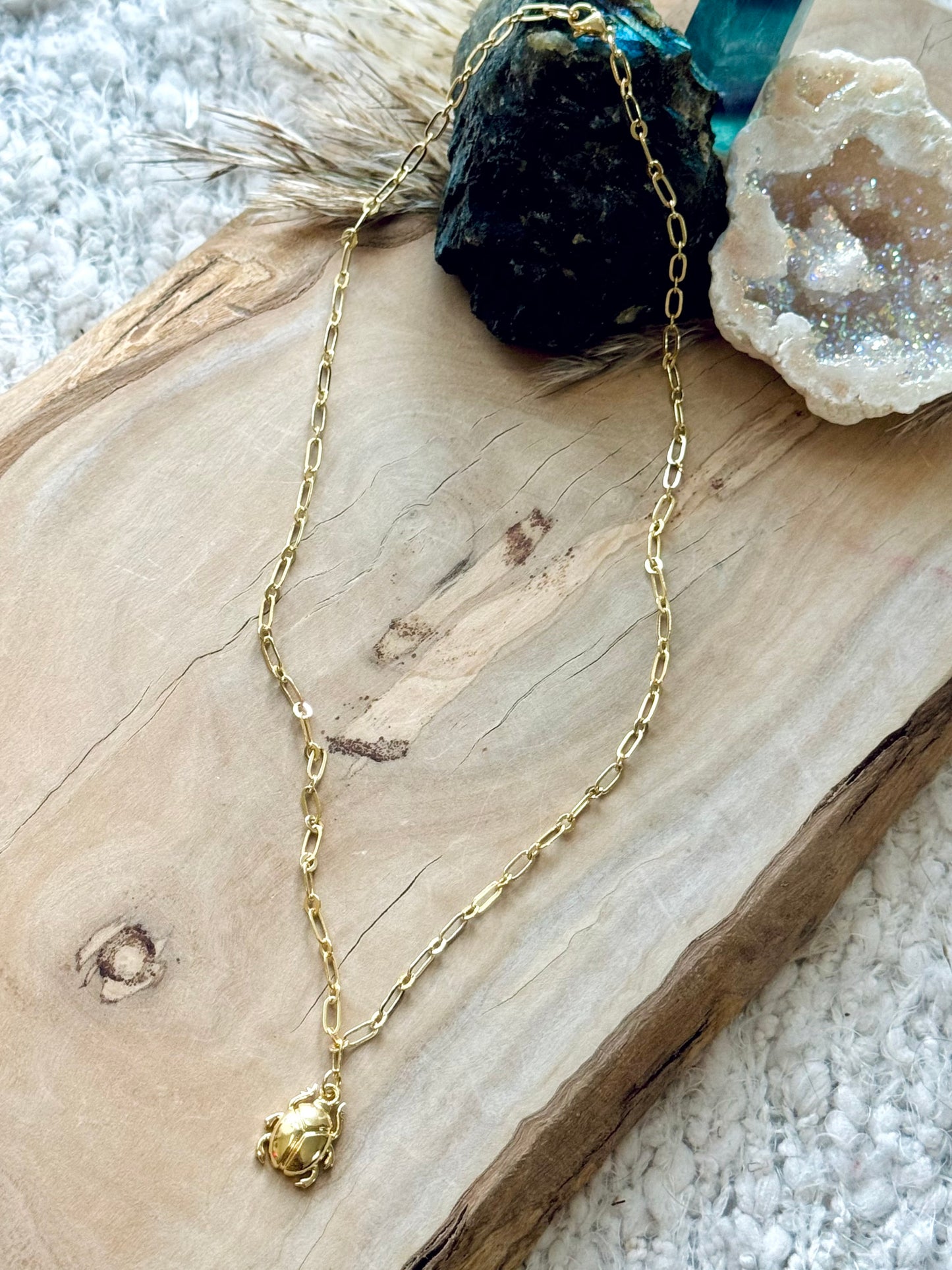 Scarab Gold Necklace