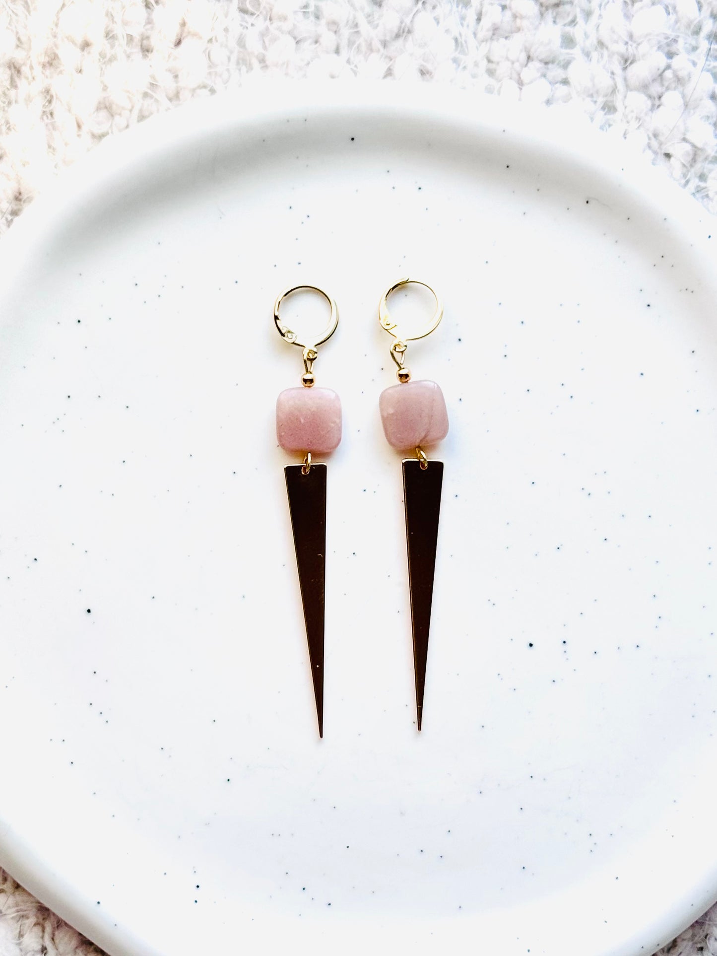 Sweet + Spicy Gold Spike Dangle Earrings