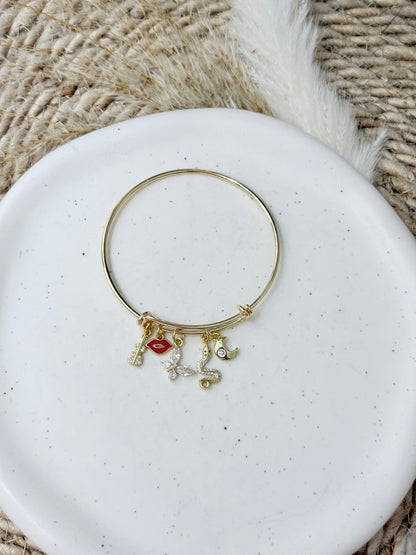 Taylor Swift Inspired Gold Bangle Bracelet