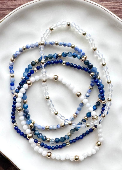Blue + White Gold Stack (5-stack)