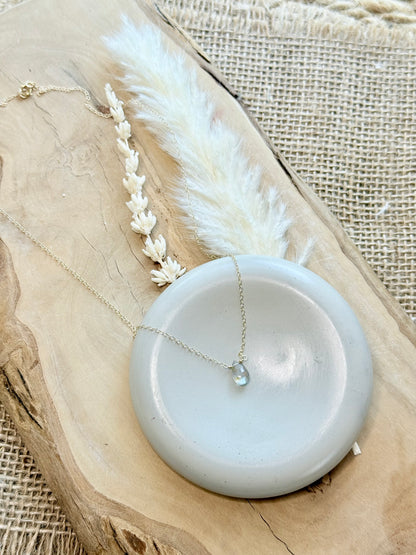 Labradorite + Gold Filled Necklace