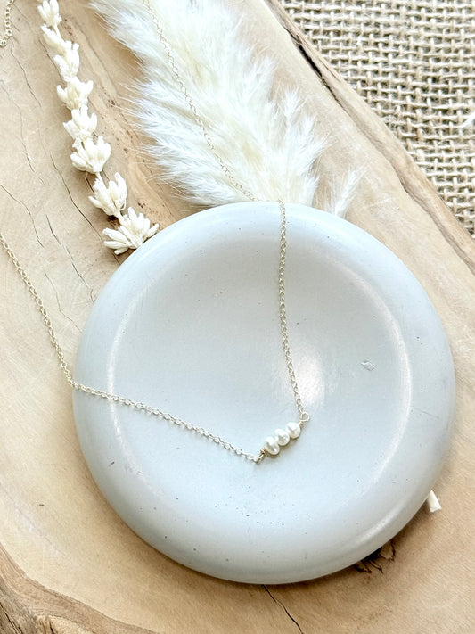 Freshwater Pearl + Gold Filled Necklace