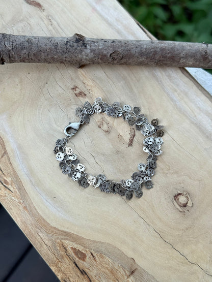 Sequin Skull Sequin Chain Bracelet