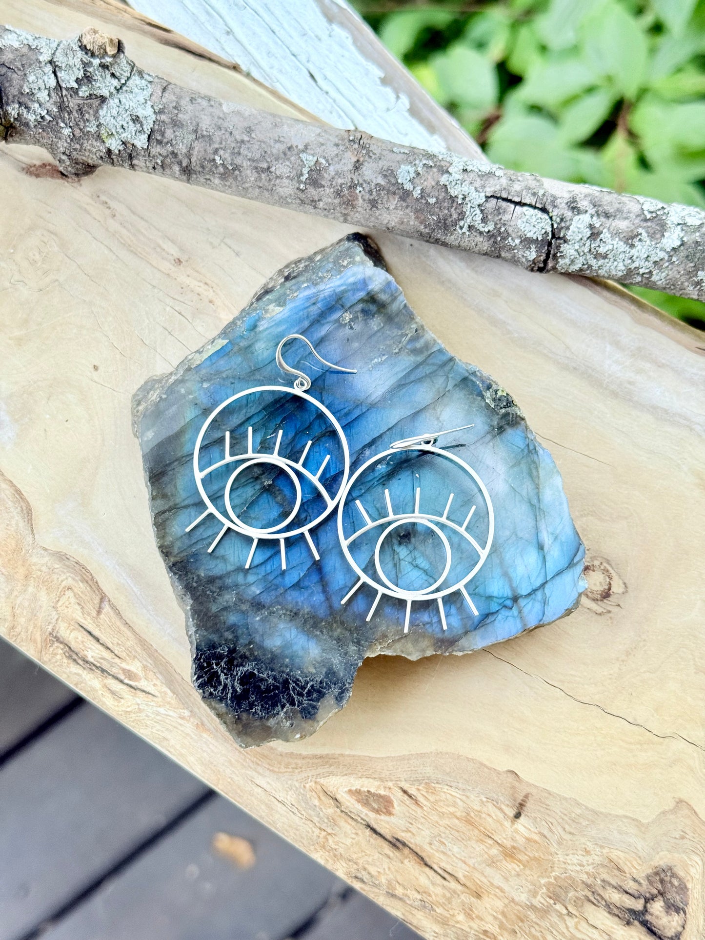 Round Evil Eye Earrings