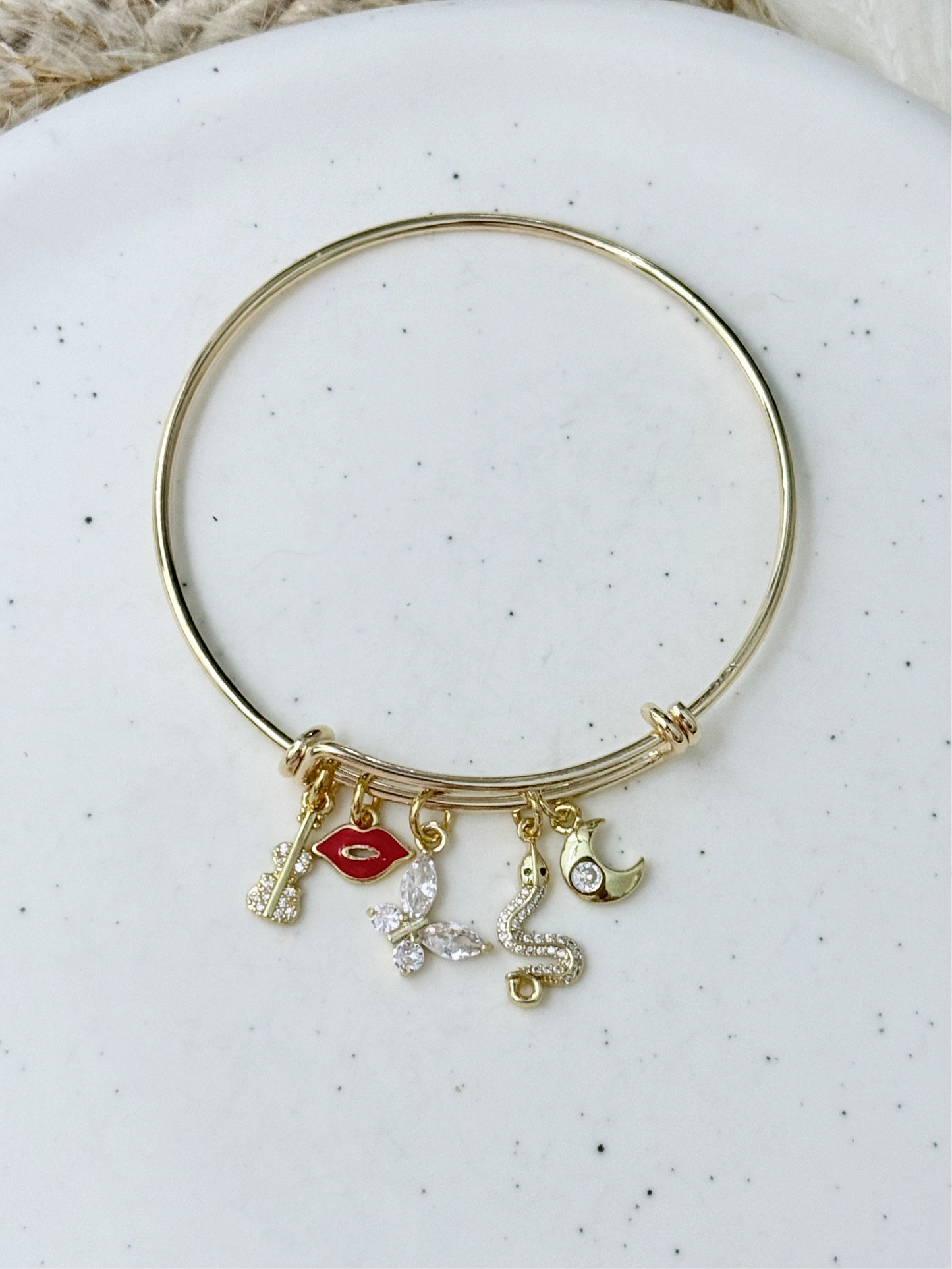 Taylor Swift Inspired Gold Bangle Bracelet