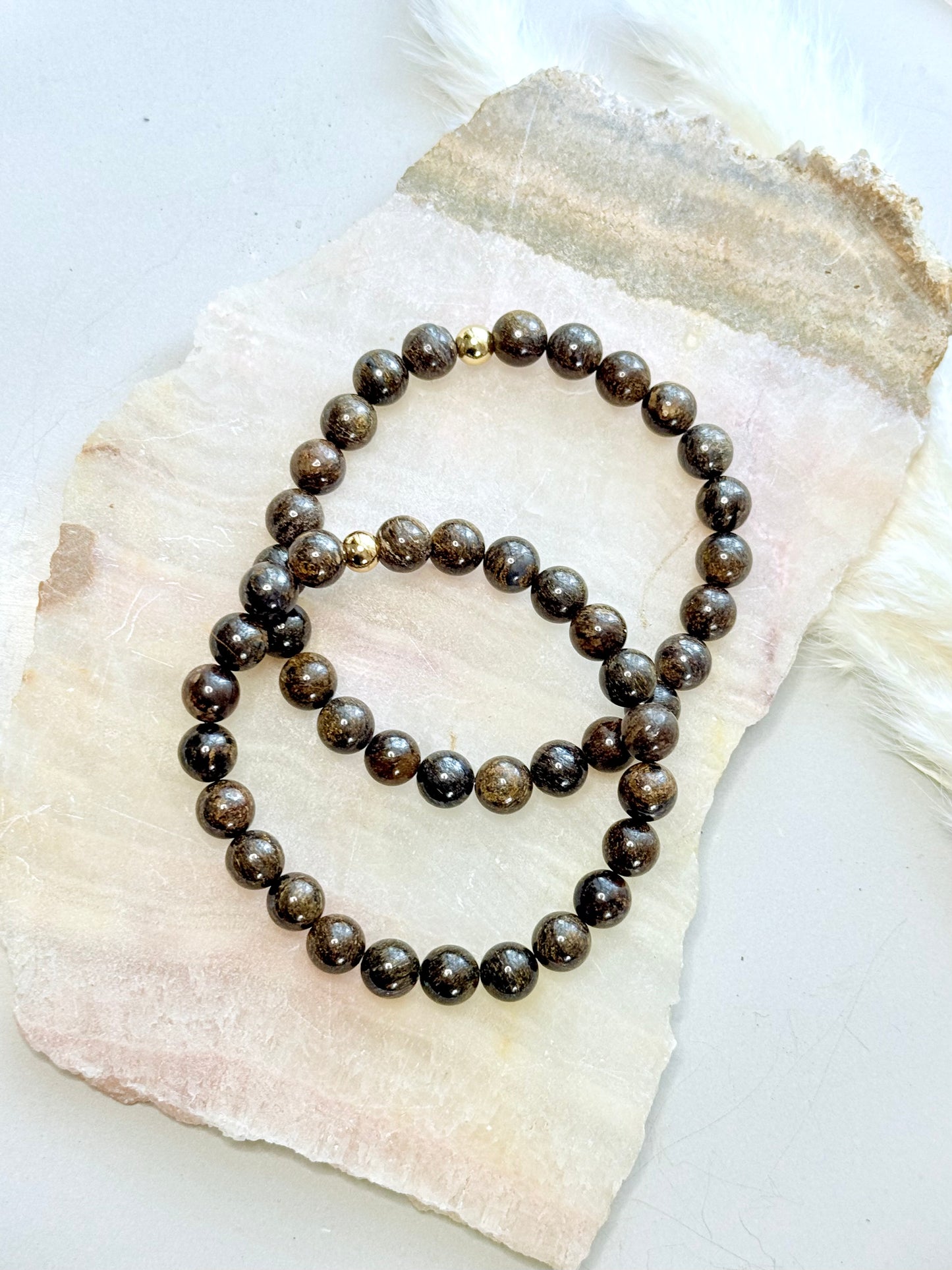 Bronzite + Gold Unisex Band