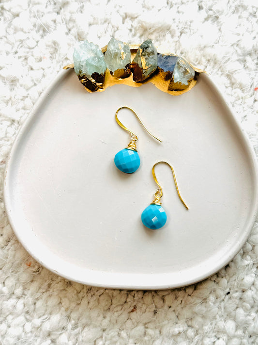 Turquoise + Gold Earrings