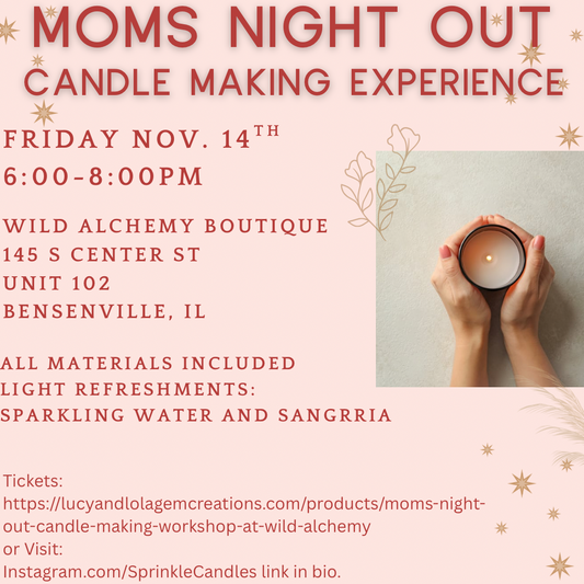 Mom's Night Out Candle Making Workshop at Wild Alchemy