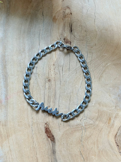 Stainless Steel Fuck Bracelet
