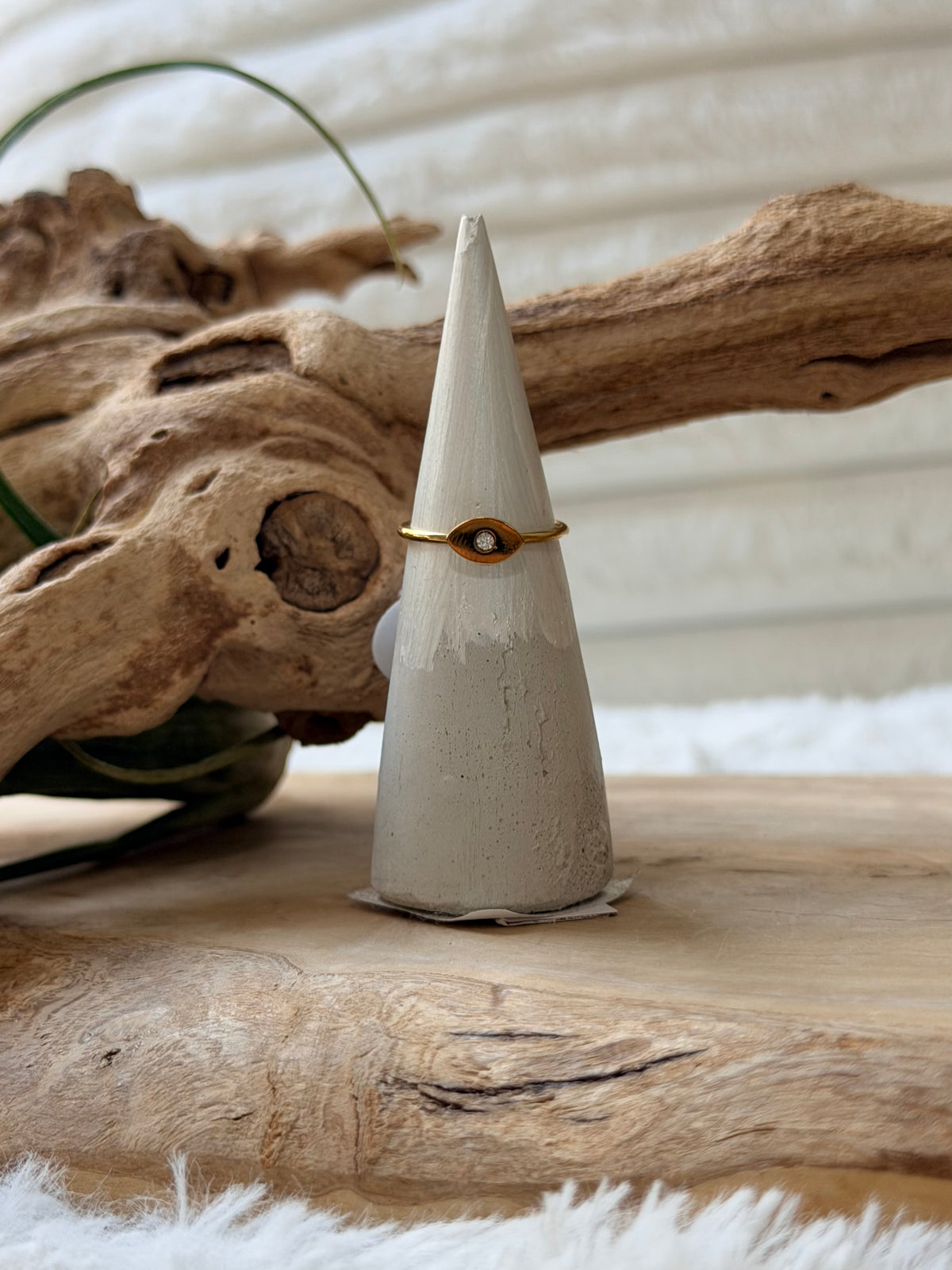 Stainless Steel Evil Eye Ring