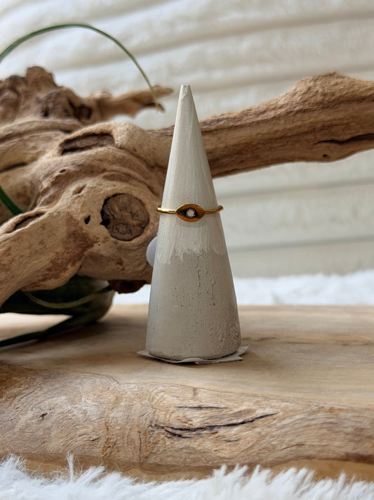 Stainless Steel Evil Eye Ring
