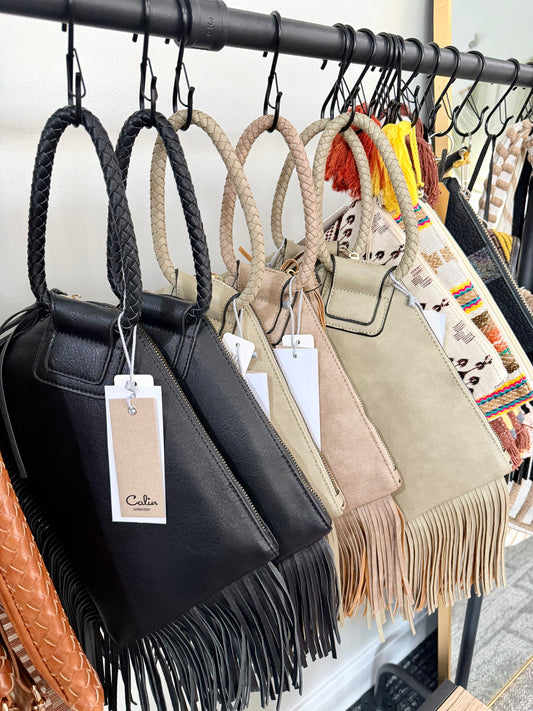 Fringe Clutch - Vegan Wristlet