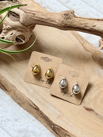 Stainless Steel Tear Drop Earrings