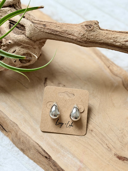 Stainless Steel Tear Drop Earrings
