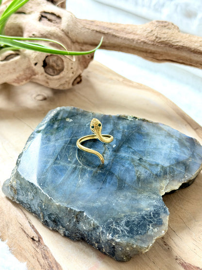 Gold Stainless Snake Ring
