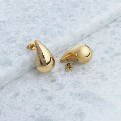 Stainless Steel Tear Drop Earrings