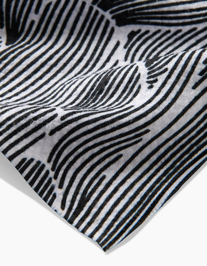 Geometry Tea Towel - Posh Petals Fresh Linen