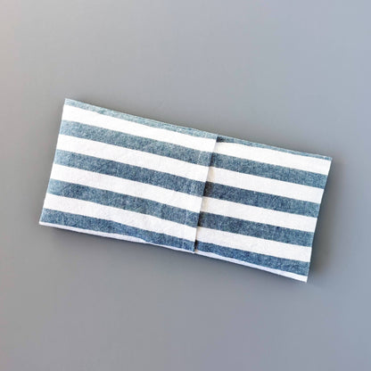 Blue + White Stripes Eye Pillow
