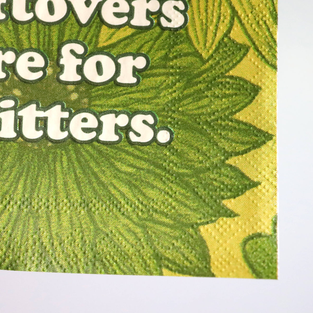 Leftovers Are for Quitters - Cocktail Napkins