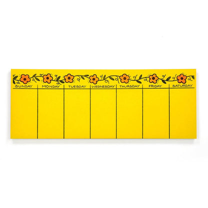Floral Vine Weekly Planner Pad