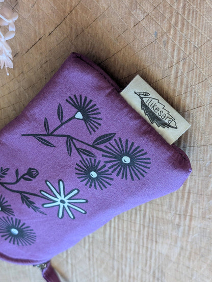 Glasses case | flower cushioned zipper pouch