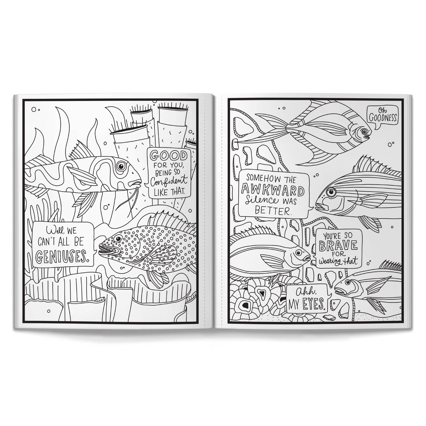 Brass Monkey Judgy Fish Coloring Book