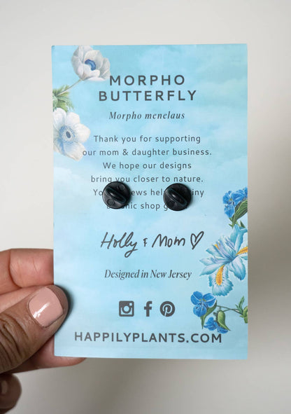 Blue Morpho Butterfly Lapel Pin