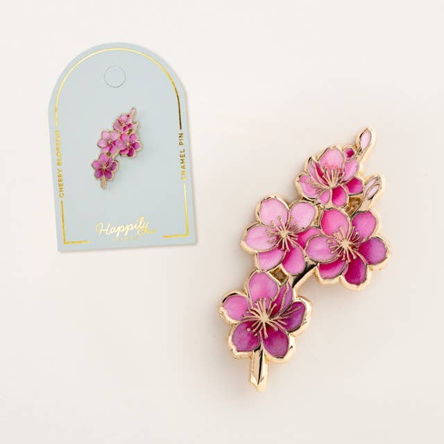 Japanese Cherry Blossom Pin