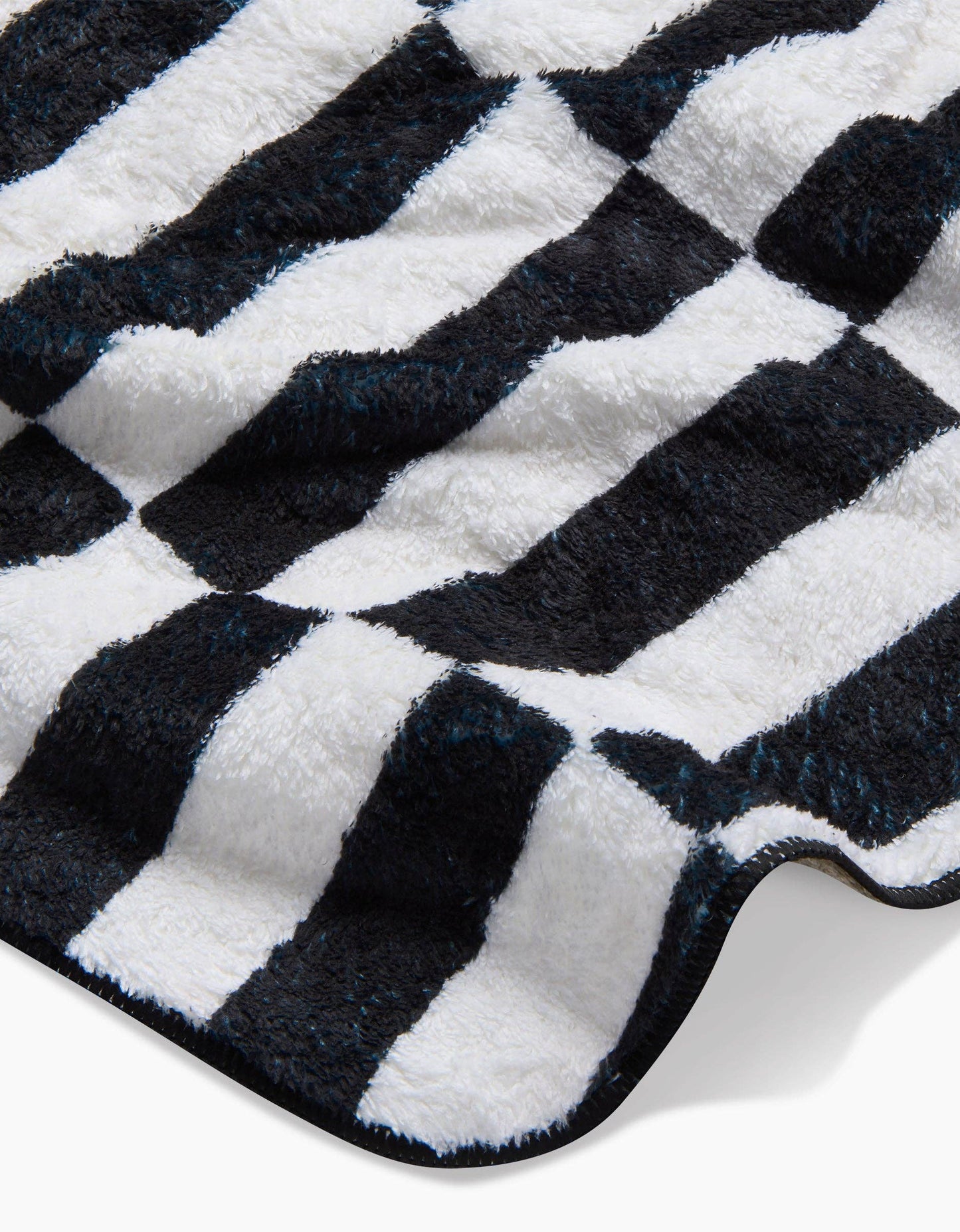 Long Check Plush Towel