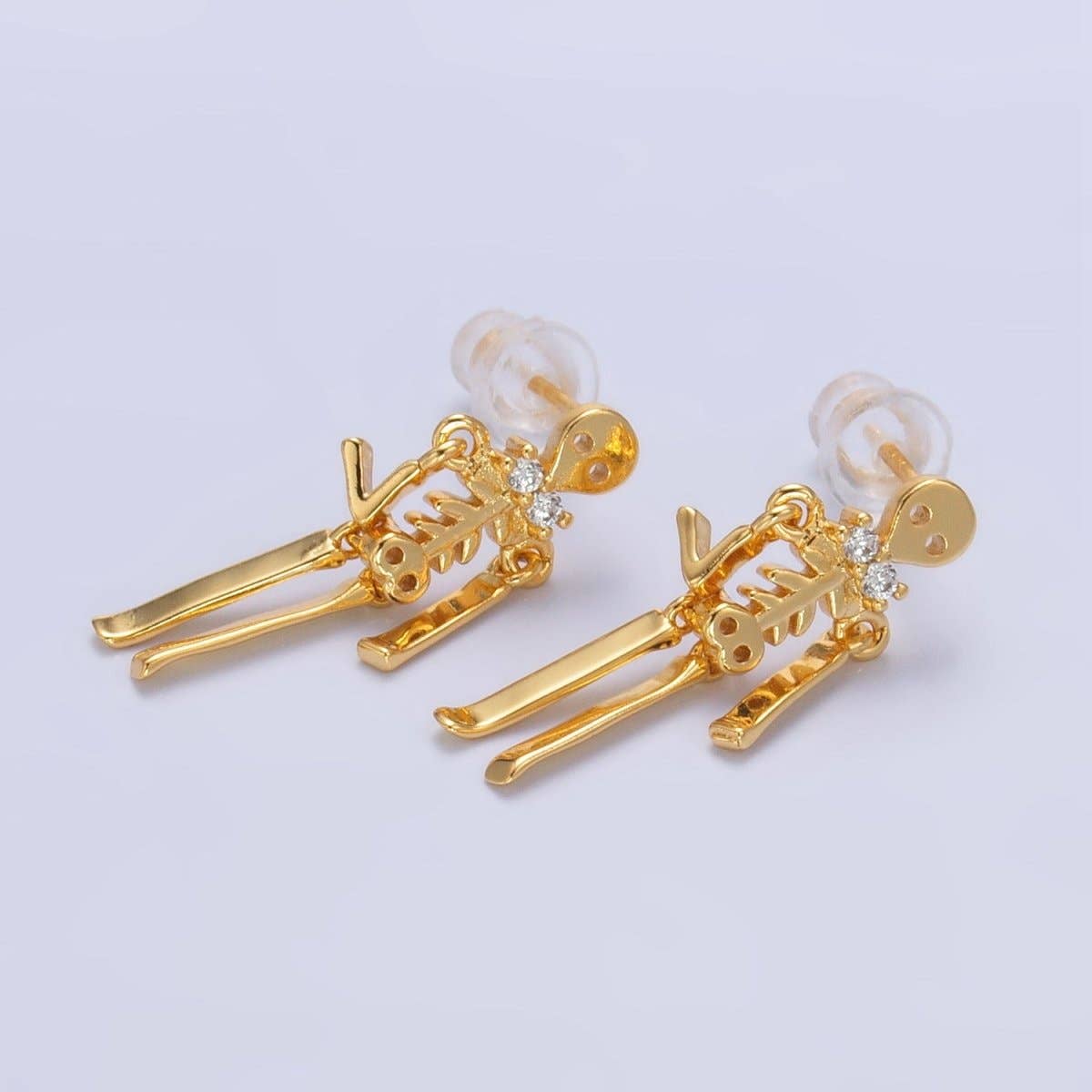 Skeleton Stud Earrings