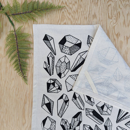 Tea towel | gem - crystal pattern