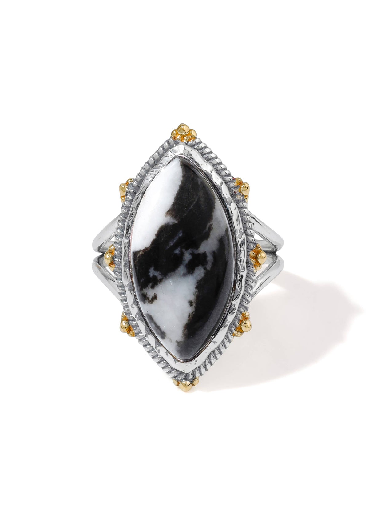 Zebra Jasper + Silver Ring