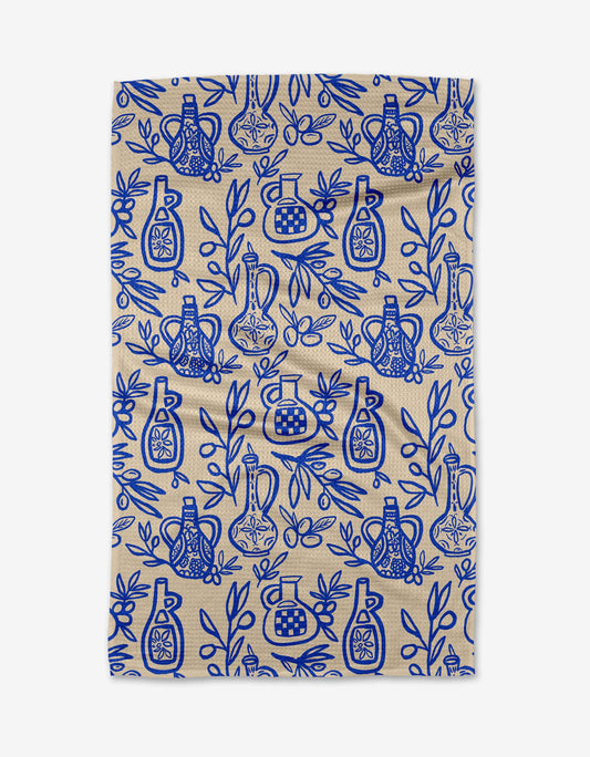 Geometry Tea Towel - Mediterranean Pour
